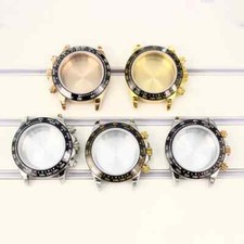 Cassa orologio uomo lusso 39 mm lunetta ceramica vetro zaffiro per movimento Daytona VK63