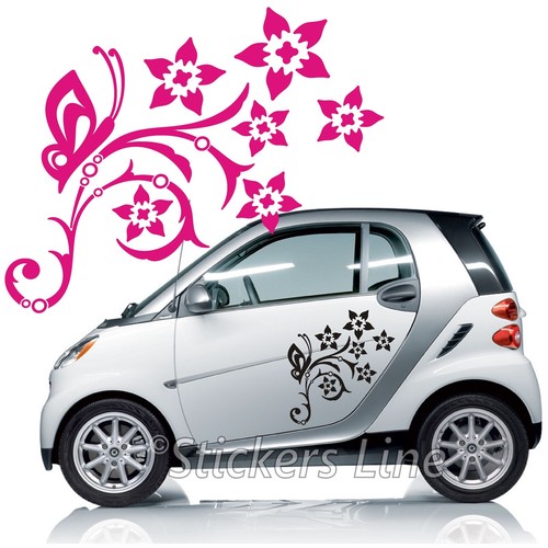Adesivi fiori per auto moto - adesivi,