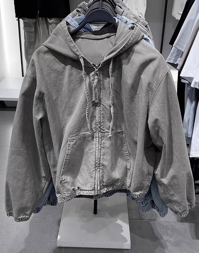 Giacca con cappuccio - con, denim