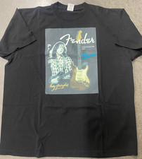 T-shirt nera vintage Fender