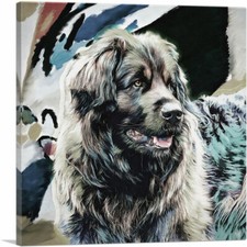 ARTCANVAS Leonberger razza cane stampa artistica moderna su tela