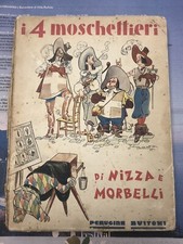 I 4 MOSCHETTIERI, NIZZA E MORBELLI PERUGINA BUITONI 1936 ILLUSTRAZIONI BIOLETTO