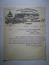 VINI MARSALA E VERMOUTH DOMENICO FLORIO MARTINEZ & C. MARSALA  lettera 1916