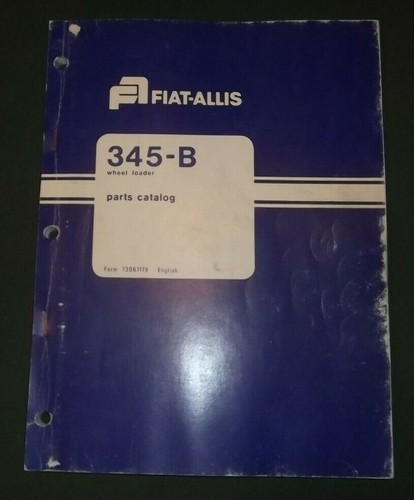 Fiat allis 345 - manuale, parti