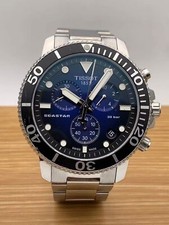 Tissot T-Sport Seastar 1000 cronografo/orologio subacqueo da uomo T120.417.11.091.00 NUOVO