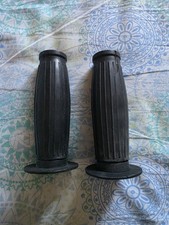 COPPIA MANOPOLE A BOTTICELLA MOTO VINTAGE NERO CAFE RACER V7 SCRAMBLER BOBBER 