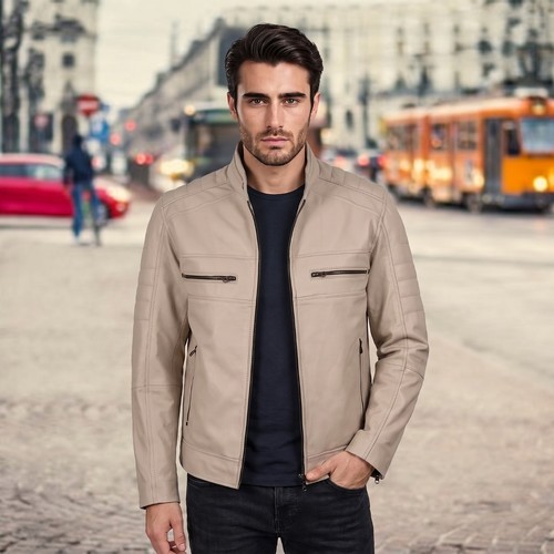 Giacca motociclista uomo in - da,