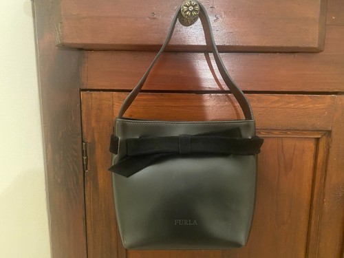 Pochette furla pelle nera - pelle,