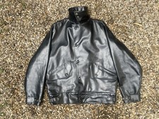 MASCOT HEAVY VINYL NOT LEATHER MOTORCYCLE JACKET CIRCA 1950’s LARGE