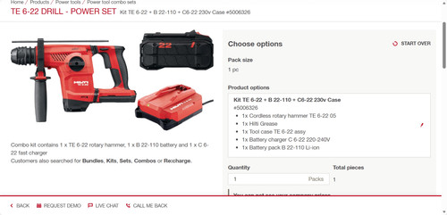 Trapano hilti kit - te,