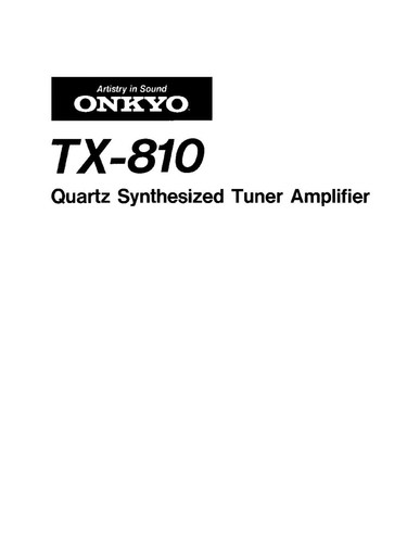 Onkyo integra 810 - onkyo,