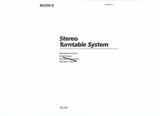 Sony manuale di istruzioni