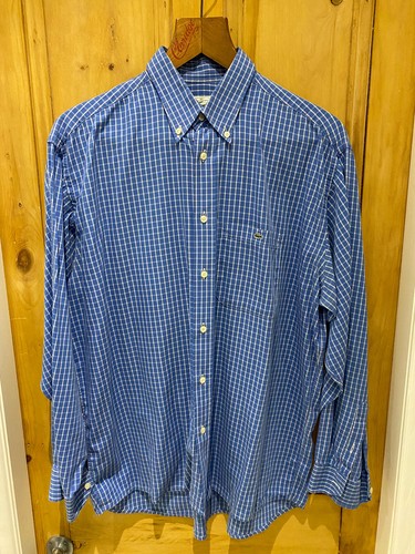 Lacoste camicia uomo blu - lacoste,