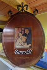 BIRRA CERES INSEGNA IN LEGNO RIFINITA IN FERRO VINTAGE MODERNARIATO