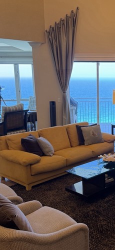 Roche bobois yellow suede - roche,