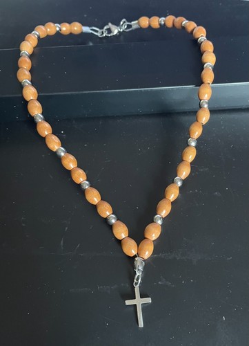 Collana rosario con croce - , da