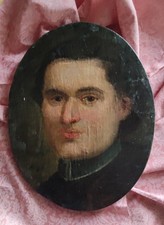 Antico dipinto rappresentante un prelato