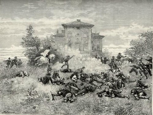 1884 stampa antica garibaldi - antica,