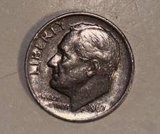 1967 ERROR Dime (IN GOD WE