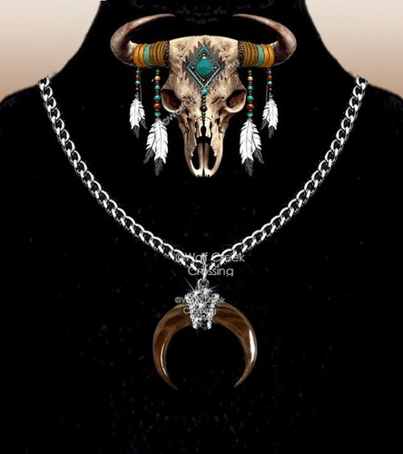 Collana catena mezza luna - catena,