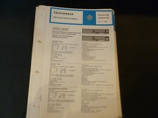 Manuale di servizio originale schema elettrico Telefunken Gavotte 301 Jubilate 401