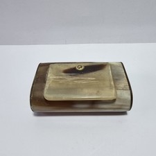 Antica Tabacchiera In Corno E Metallo