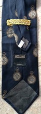 CRAVATTA Moschino PURA SETA PURE SILK MADE IN ITALY 