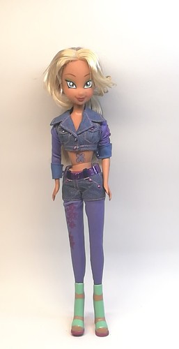 Winx flora denim - flora, bambola