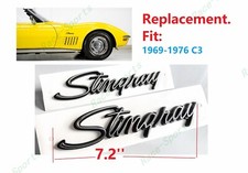 2PCS Silver Black Front Fender