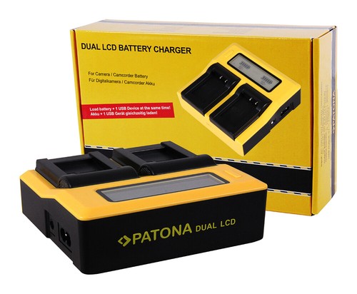 Caricabatteria rapido dual lcd - caricabatteria,