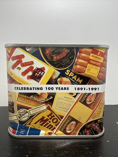 Banca latta vintage - vintage, hormel
