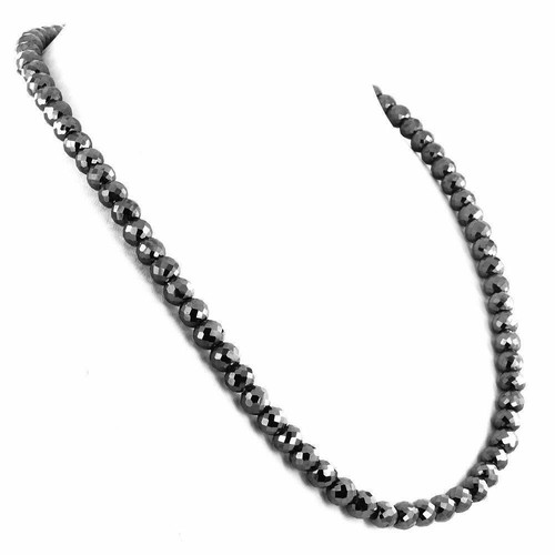 Collana perline diamanti - diamanti, neri