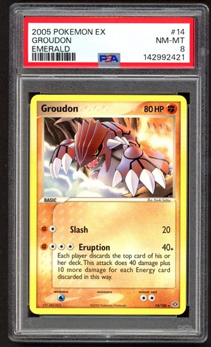 Pokemon cards psa 8 groudon - pokemon,