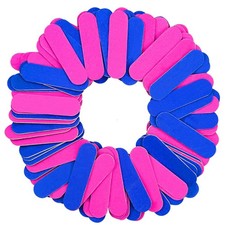 100 Mini Lime Per Unghie 180/240 Grit Double Face Usa e Getta File Professionali