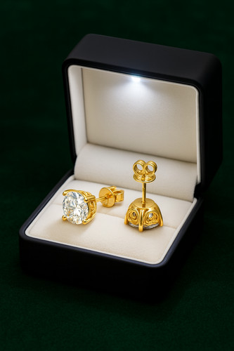Orecchini oro giallo ct - giallo, 1