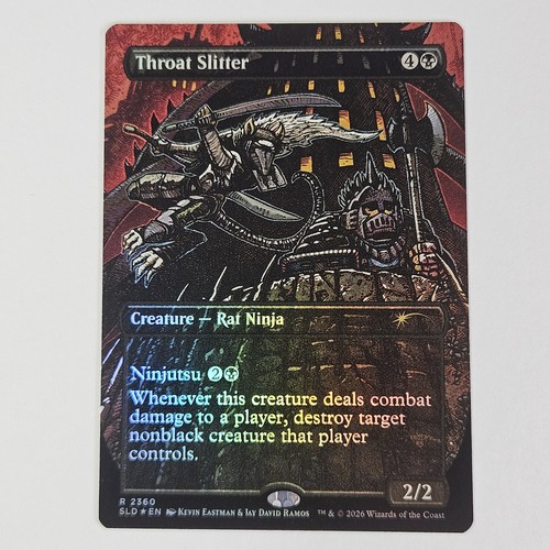 Throat slitter foil secret - slitter,