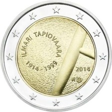 FINLANDIA 2014-  2 EURO COMMEMORATIVO ILMARI TAPIOVARA -FDC BU UNC