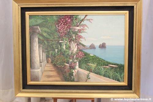 Capri quadro dipinto olio - capri,