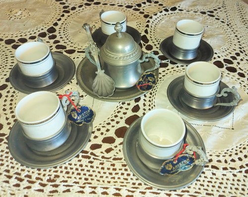 Servizio caffè peltro - caffè, in