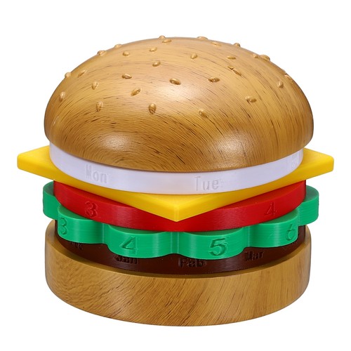 Calendario burger legno - burger,
