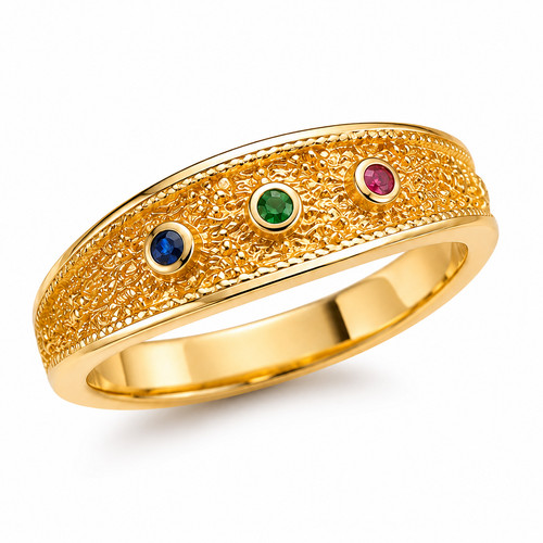 Anello oro stile vintage - , donna