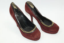 Scarpe donna Dolce E Gabbana taglia 8.5 Europa 39 camoscio marrone S9136