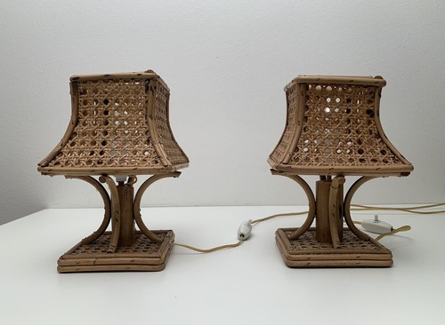 Lampade tavolo bambù - lampade,