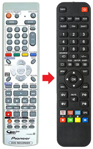 Telecomando adatto per pioneer - telecomando,