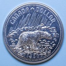 CANADA DOLLARO 1980 TERRITORI ARTICI PROOFLIKE FDC ARGENTO SILVER NUMISMATICA