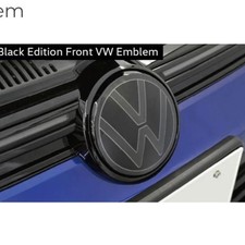 Vw Genuine Black Emblem Front