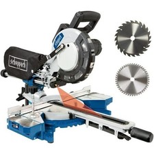 Scheppach 216mm Radiale Tab Saw + 2nd Blades (48 denti e 60 denti) - HM216