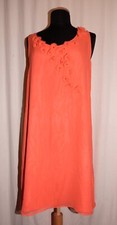 MARYAN MEHLHORN abito corto 100% seta EXPRESSIONS 3138 mandarino M NUOVO