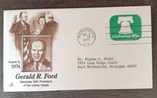 PRESIDENTE GERALD FORD 1977 INAUGURAZIONE REPUBBLICANA GIORNO COPERTINA 1974 ARTCRAFT CACHT