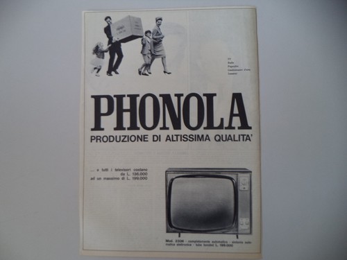 Advertising pubblicità 1963 - advertising,